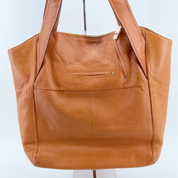 B. Makowsky Dunaway Glove Leather Tote Nutmeg Leather Hobo Shoulder Bag Gift - Picture 9 of 16